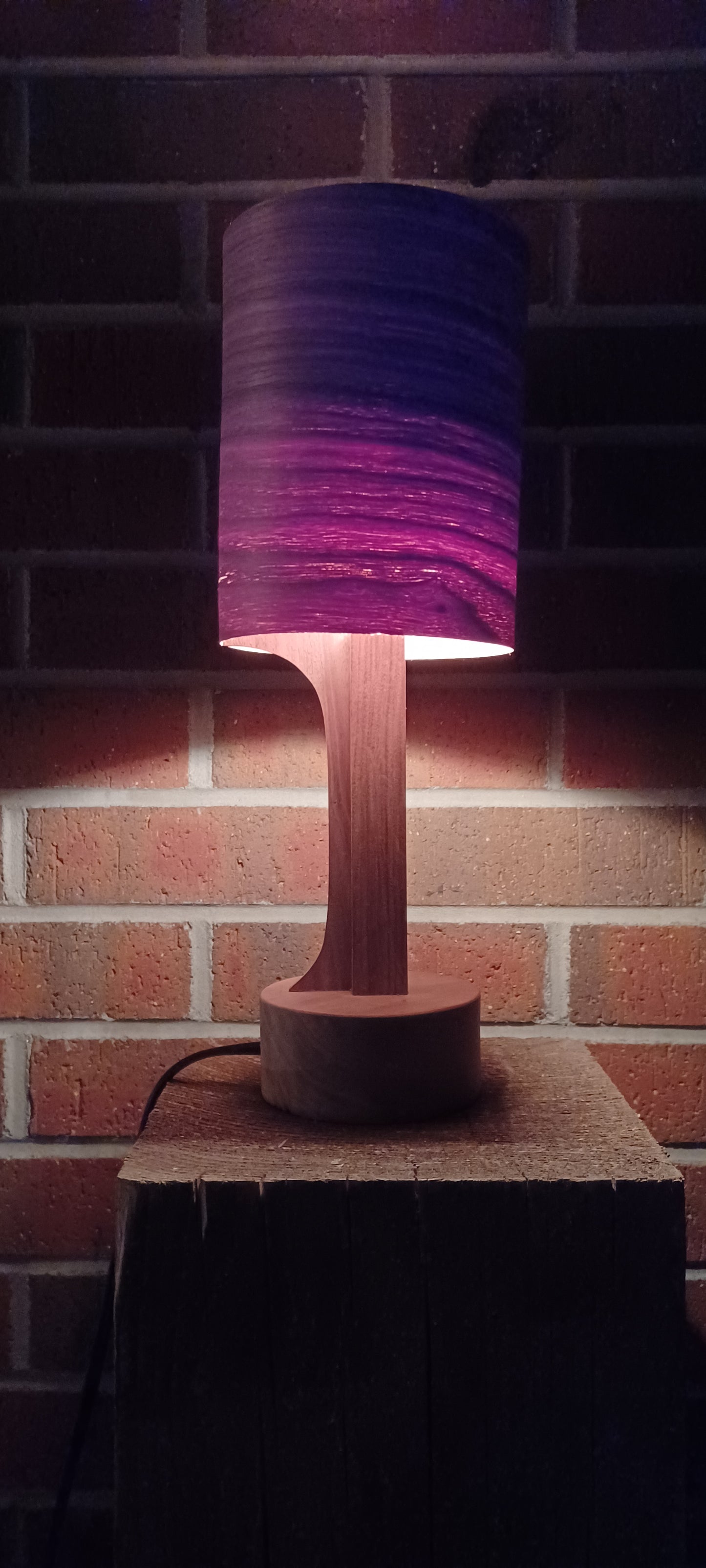 Wood Lamp - Cylinder